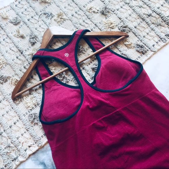 lululemon athletica Tops - Lulu Lemon 🍋 Cranberry Athletic Tank Top (10)